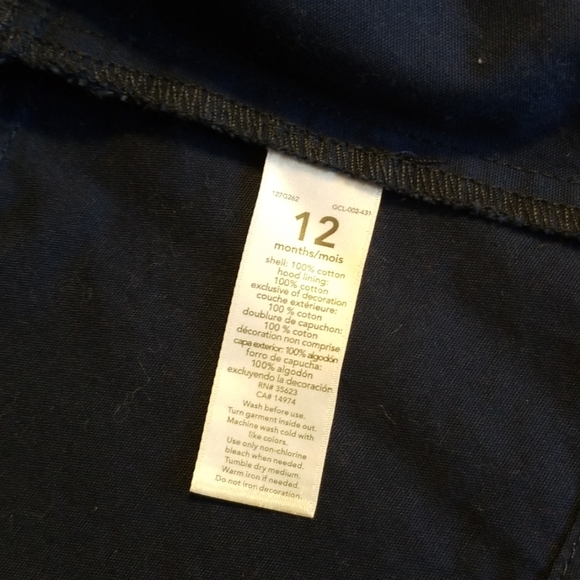 Navy Blue Spring/Fall Carter's Jacket - Picture 7 of 8
